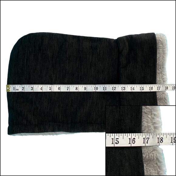 Soft Furry Hooded Head and Neck Warmer Faux Fur Drawstring - Picture 14 of 14